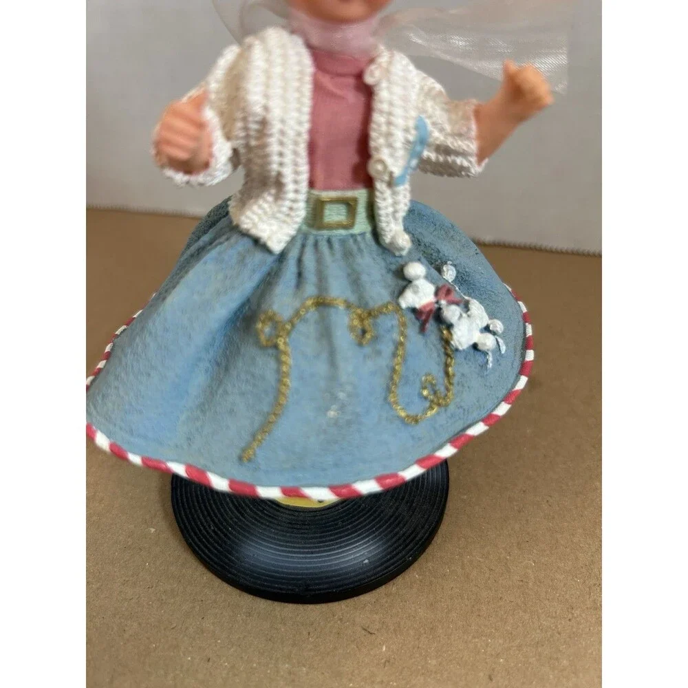 Madame Alexander 1950 Sock Hop Figurine Limited Edition 24/402 5.5” Poodle Skirt